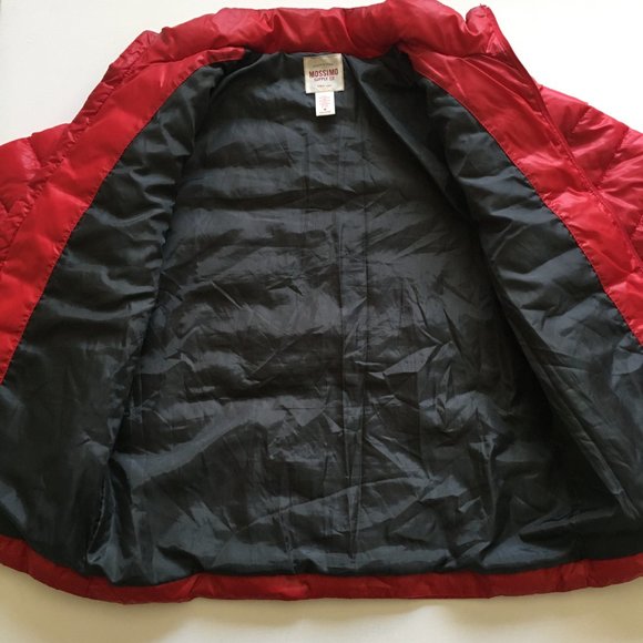 Mossimo Supply Co Women's Medium Red Puffer Jacket with Full Zip-Up Mock Neck - Picture 8 of 13